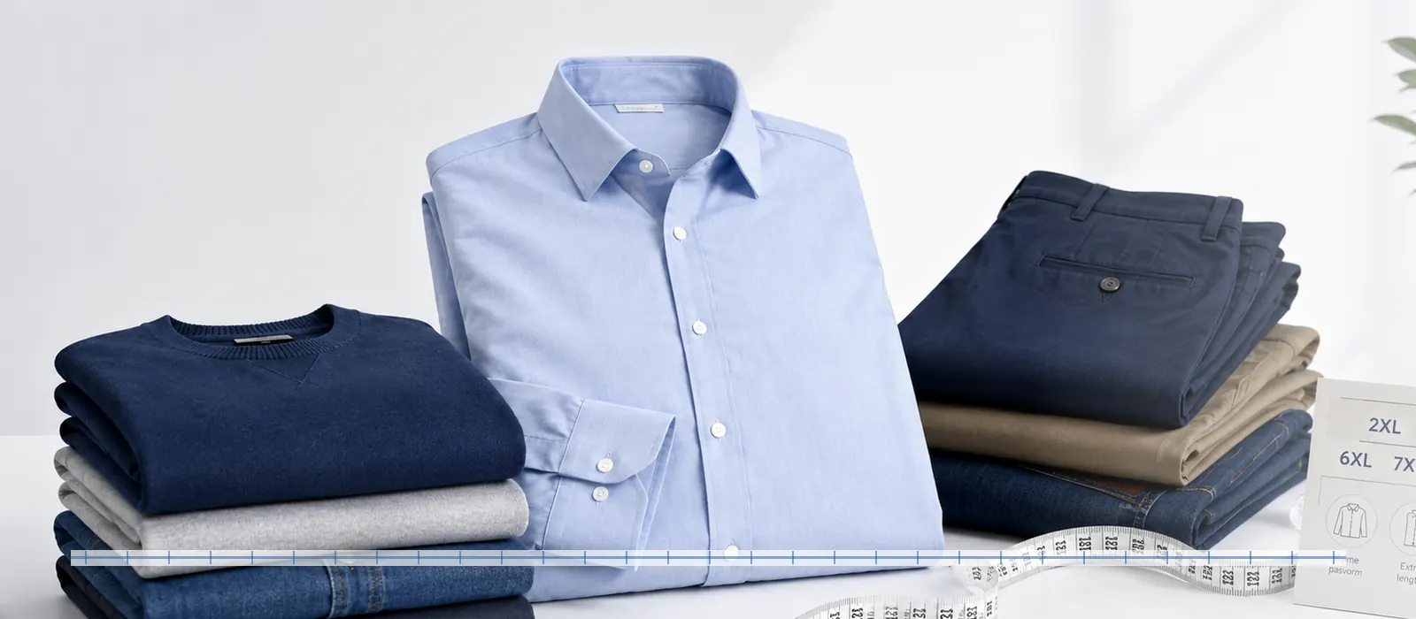 Maatadvies voor grote maten herenkleding